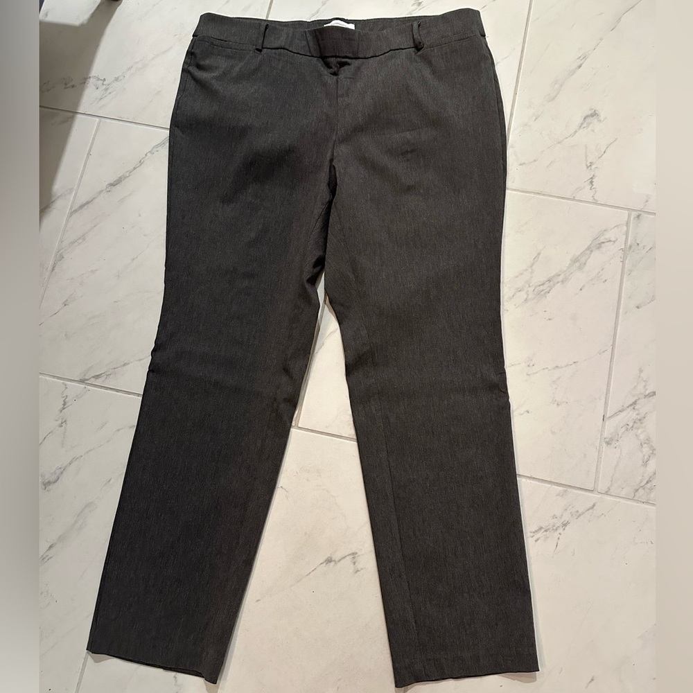 Liz Claiborne Woman’s Lisa 18W Dark Gray Dress Pants